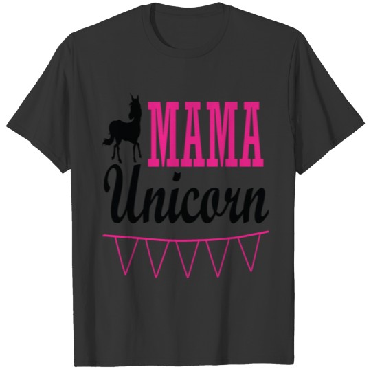 Pink Mama Unicorn T Shirts