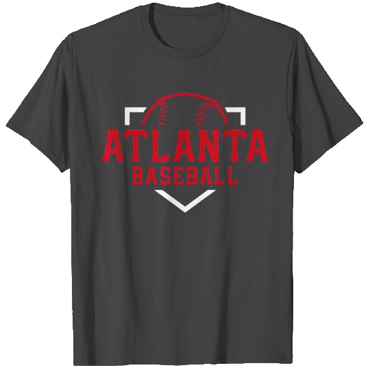 Vintage Atlanta Baseball Atl Home Plate Retro Brav T Shirts