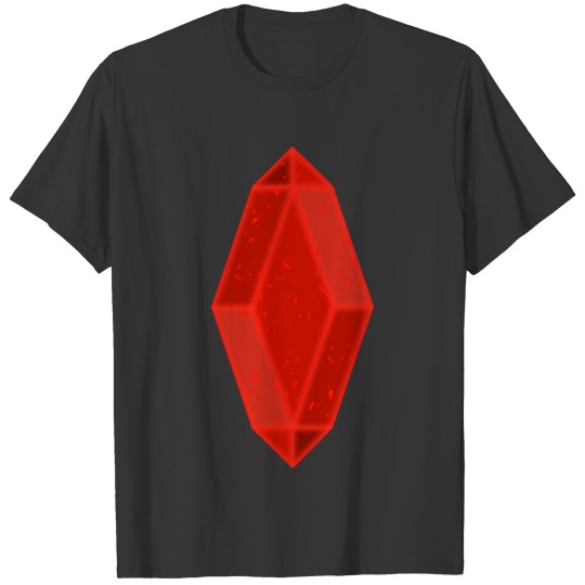 Shiny red diamond T-shirt