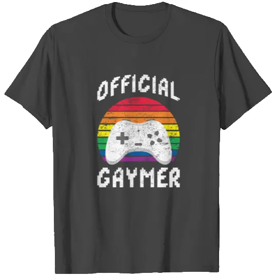 Gaymer Official Video Game Console LGBT Pride T Shirts