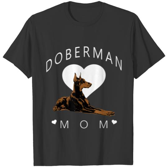 Doberman Pinscher Mom for Women T Shirts