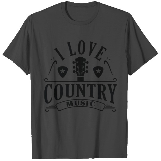 I Love Country Music T Shirts