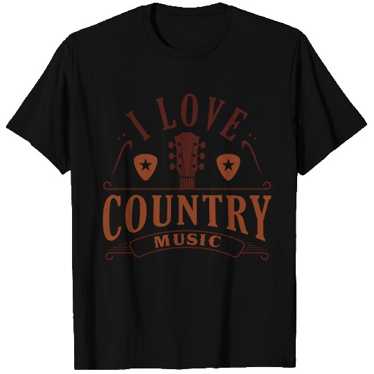 I Love Country Music T Shirts