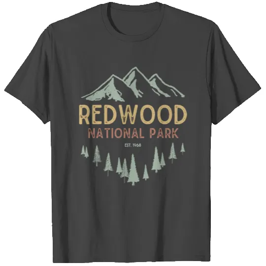 Redwood National Park Est 1968 Redwood Vintage Nat T Shirts