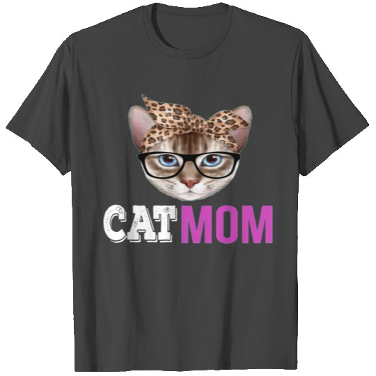 Cat Mom T Shirts