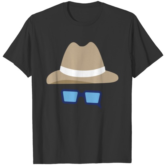 Hat and Glasses design t ahirt T-shirt
