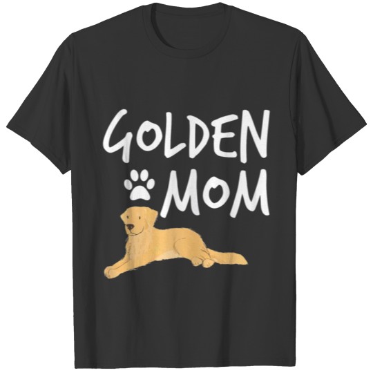 Womens Golden Retriever Mom Dog Puppy Pet Lover T-shirt
