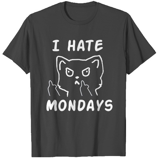 Cat I hate mondays gift T Shirts