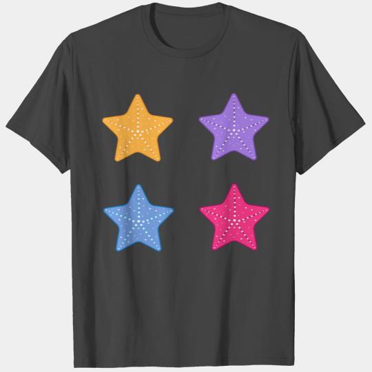 Cute Aesthetic Starfish Pack- Set of 4 T Shirts