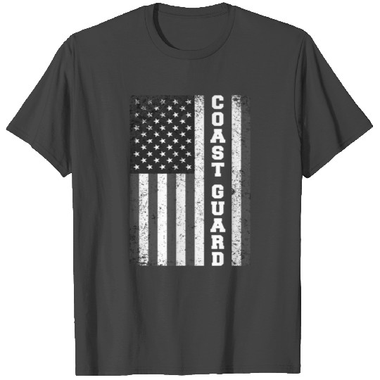 Usa Coast Guard Uscg Distressed American Flag Patr T Shirts