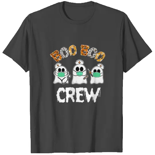 Boo Boo Crew Nurse T Shirts Funny Halloween Costume F