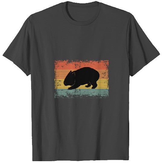 Vintage Wombat Animal Gift Idea T Shirts