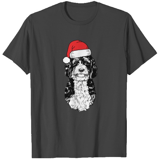 Santa Bernedoodle Doodle Dog Ugly Christmas Gift T T Shirts