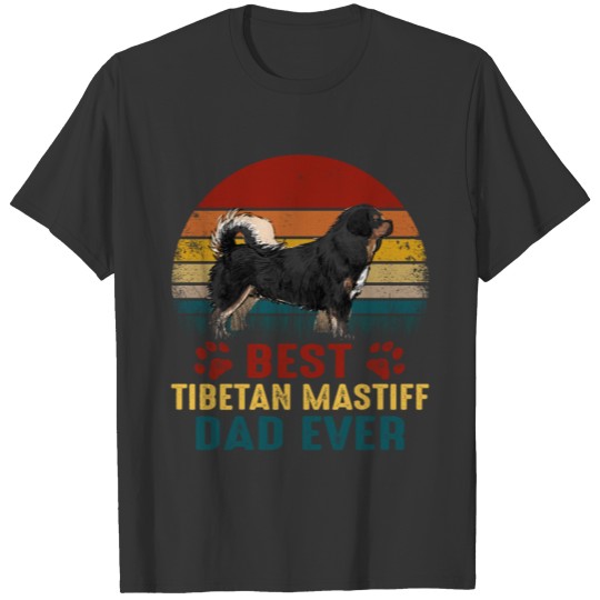 Best Tibetan Mastiff Dad Ever Vintage T Shirts