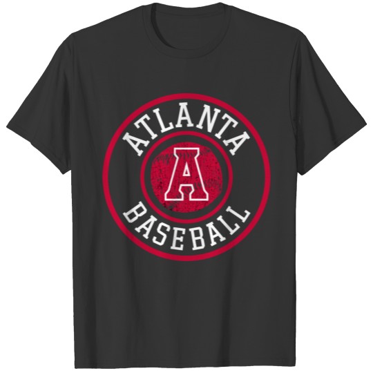 Atlanta Baseball Atl Pride Brave Retro Badge Gift T-shirt
