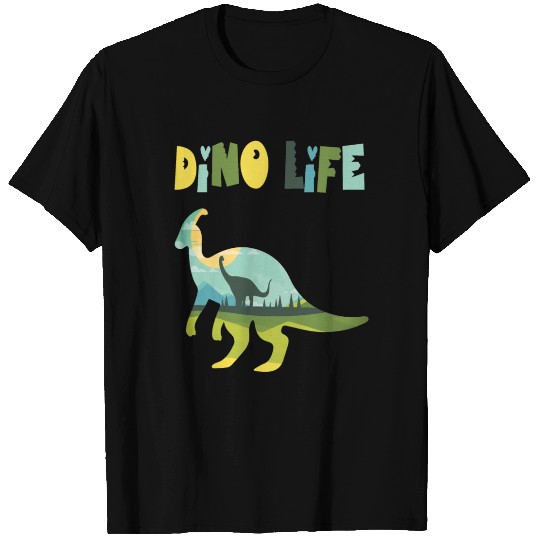 dino life wild wilderness into the forest T Shirts