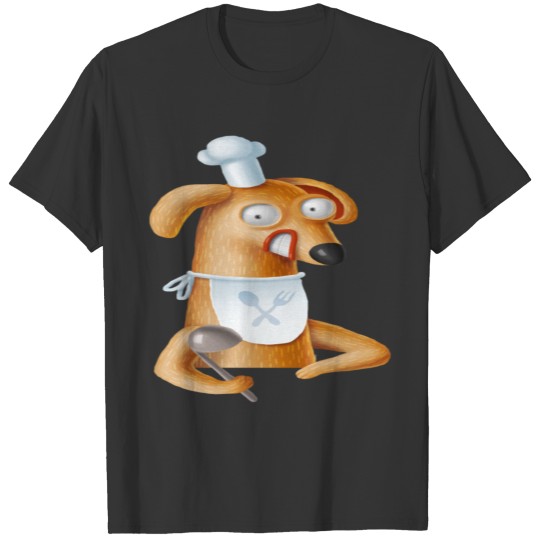 Funny dog chef cartoon T Shirts