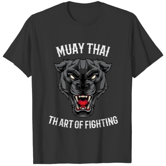 Muay Thai Panther Thai Boxing and Kickboxing T-shirt