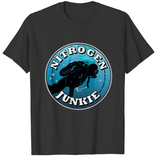 Nitrogen Junkie for Scuba Diver Underwater Ocean T-shirt