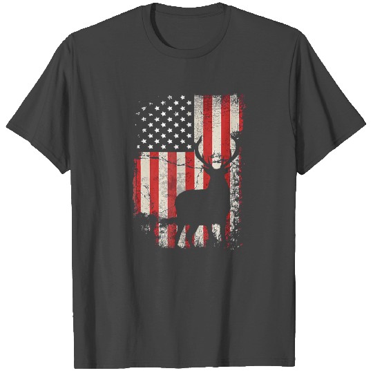 Deer Hunting Flag T Shirts