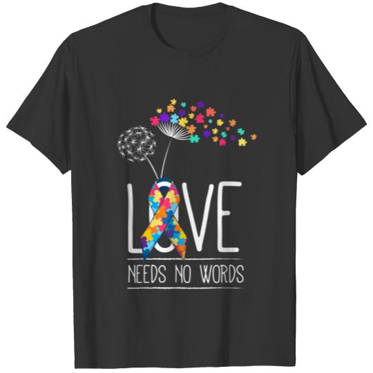Autism Awareness Support Cute Gifts Love Need T-shirt