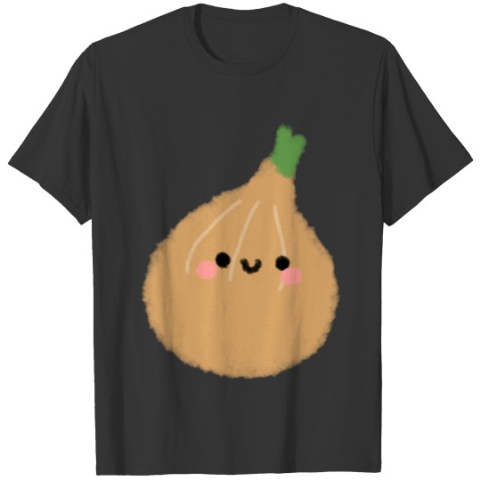Kawaii doodle of brown onion vegetables T Shirts
