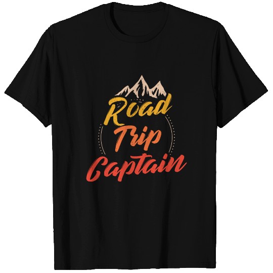 Road Trip Captain Outdoor RV Camping Group Funny T Shirts
