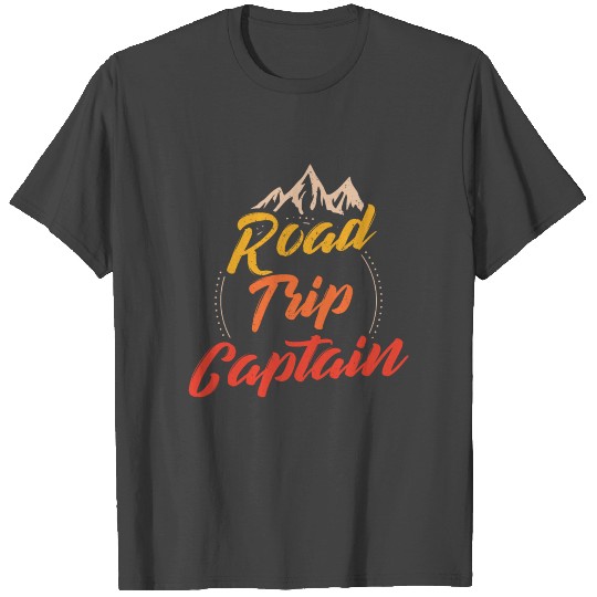 Road Trip Captain Outdoor RV Camping Group Funny T Shirts