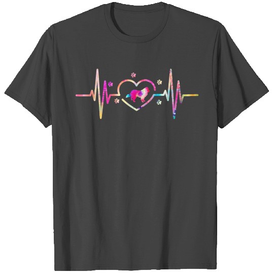 Samoyed Mom Dad Tie Dye Heartbeat Dog Lover T Shirts