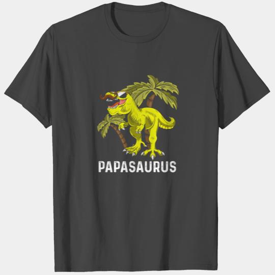 Papasaurus Papa Dino T Shirts