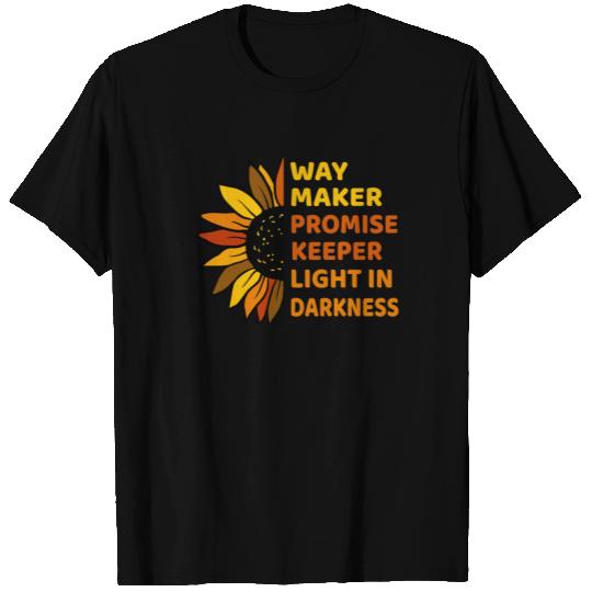 Way Maker Miracle Worker Promise Keeper Christian T Shirts
