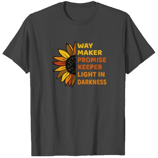 Way Maker Miracle Worker Promise Keeper Christian T Shirts