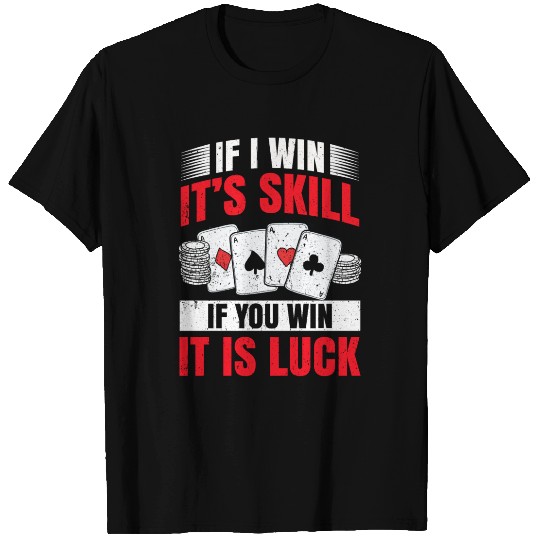 Poker Blackjack Cards Royal Flush Gambling Casino T Shirts