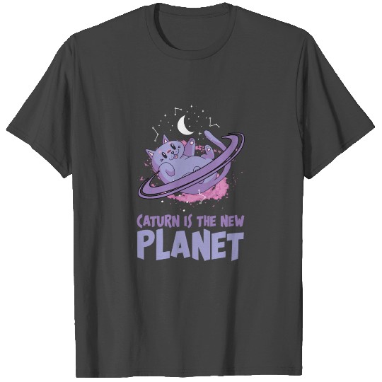 Caturn Is The New Planet Solar System Galaxy Stars T Shirts