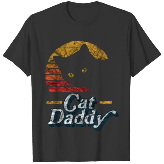 Cat Daddy Vintage Eighties Style Cat Retro Di 0073 T-shirt