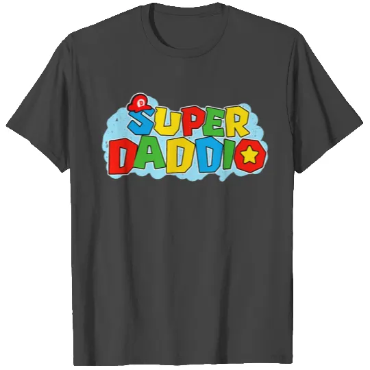 Super Daddio Funny Dad Video Game Father's Day T Shirts