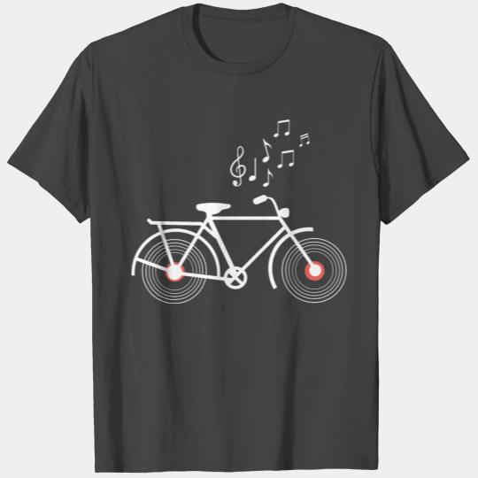 Vinyl Record Bike Bicycle T Shirts