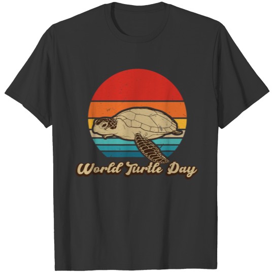 Vintage World Turtle Day Men Women Kids T Shirts