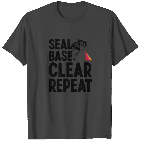 Seal Base Clear Repeat Car Painting Automotive T Shirts
