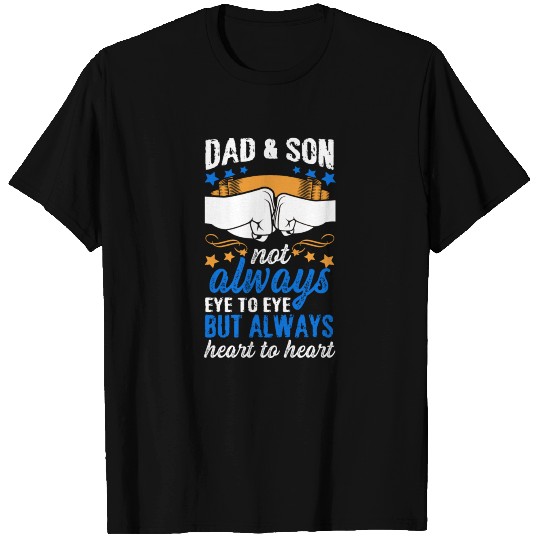 Dad Son Eye Heart Father Faustschlag Father's Day T Shirts