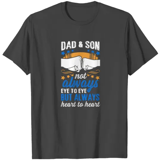 Dad Son Eye Heart Father Faustschlag Father's Day T Shirts