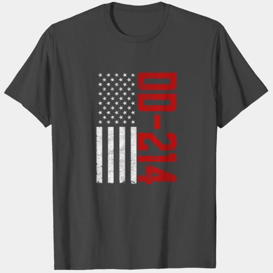 DD-214 American Flag DD214 Alumni Military Veteran T Shirts