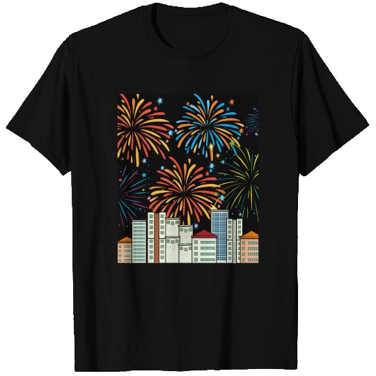 Fireworks Pyro New Year's Countdown T Shirts