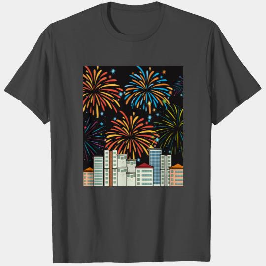 Fireworks Pyro New Year's Countdown T Shirts