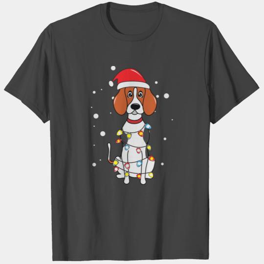 English Foxhound Christmas Mom Dad Dog Gift T Shirts