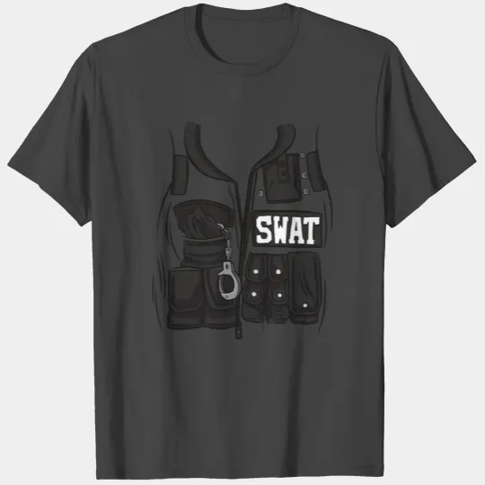 Policeman Swat Police Vest Design T Shirts