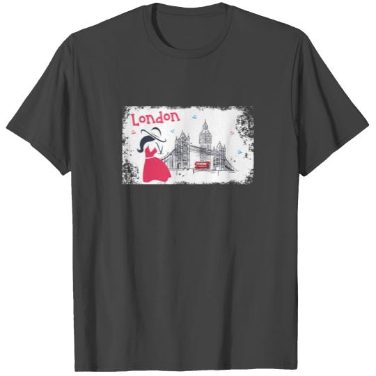 London Tower Bridge United Kingdom Big Ben Gift T Shirts