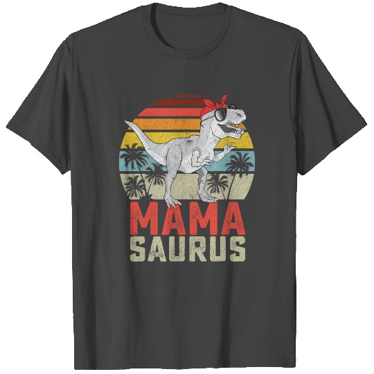 Mamasaurus T Rex Dinosaur Mama Saurus Family T Shirts