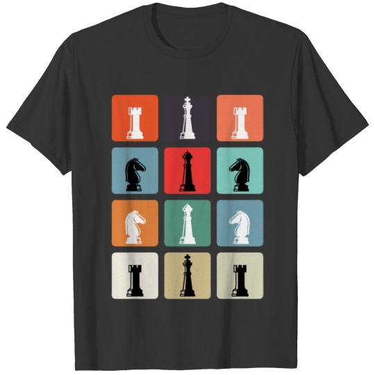 Chess Figures Vintage Chess Lover T-shirt