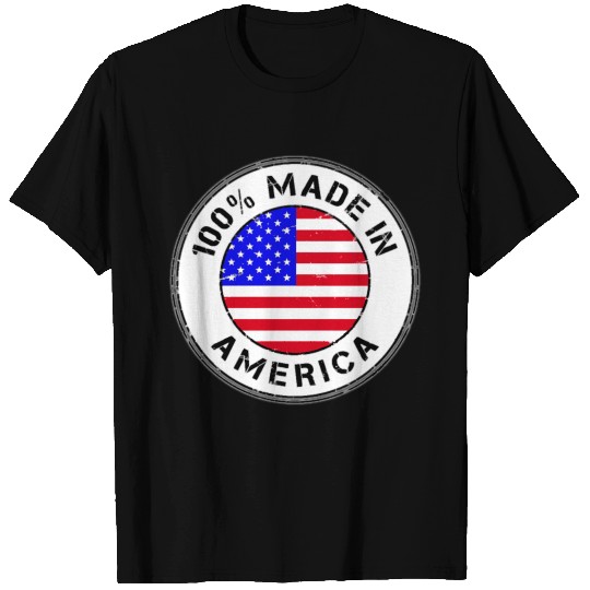 usa-made-in-america-flag-stamp-ringer-T Shirts